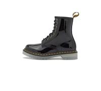 Botte Dr Martens 1460-ICED LEATHER - Noir - Tige en cuir - Fermeture à lacets - Semelle en caoutchouc 36