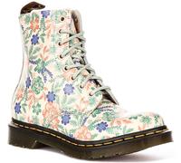 Botte En Cuir Pour Femmes Dr Martens 1460 Pascal À Lacets En Fleurs UK 3 - 7