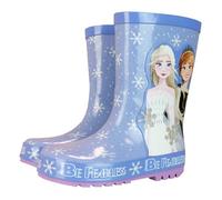 Botte Enfant - DISNEY - Frozen - Caoutchouc - Haute - Plat - Bleu 23
