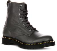 Botte Femme Dr Martens Pascal En Cuir Souple À Lacets Gris Foncé UK 4 - 8