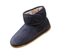 Botte Femme Hiver Fourrées Chaude Imperméable Bottines Confortables Antidérapante Mollet Large Chaussures Chaudes Repousse La Neige Fondue Latéral Zip Bottes chaussure de neige femme Bleu 37