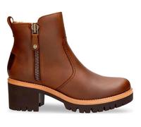 Botte femme Panama Jack Pauline - Cuir b9 - Blanc - Talon fin - Fermeture éclair 40