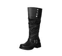 Botte Femme Talon Haut Sexy Bottes Cavalières Femmes Cuir Classiques Cuissarde Bout Pointu Botte Montantes Hipster Club Fête Escarpins Haute Bottes au-dessus du Genou Boots Western Élégants Fille