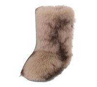 Botte FemmeBottes d'hiver mi-Hautes Chaudes avec Imitation Fourrure pour activités Quotidiennes et Aventures en Plein air idéal pour la randonnée et la Marche