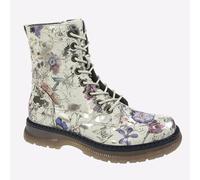 Cipriata Annetta Mémoire Mousse Femmes Décontracté Mode Floral Zip Bottes Gris