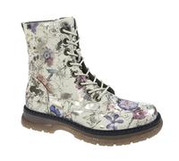 Cipriata Bottes Annetta Femme – Gris floral, Zip, Mousse à mémoire