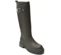 Botte haute kaki pour femmes avec détails métalliques et semelle crantée robuste Affirmez votre style avec cette montante kaki pour femme, concevez pour celles qui veulent profiter de l'élégance urbai