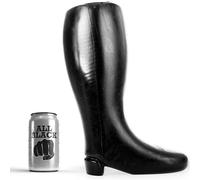 Botte noire lisse de 31 centimètres de long