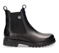 Botte Panama Jack Francesca - Femme - Cuir - Blanc/Noir - Haute - Lacets - Plat 37