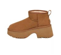 Botte pour femme - UGG - Classic Ultra Mini New Heights - Marron - Talon de 7cm - Plateforme crantée 38