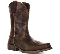 Botte Pour Homme Ariat Rambler À Bout Carré Western Antique En Gris EU 41-46