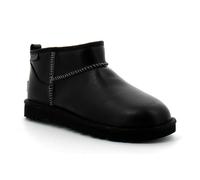 UGG Bottes classiques ultra mini en cuir Regen pour homme, noir, 45 EU