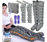 Botte Pressothérapie, Appareil De Massage À Compression d'air Pour Jambes, Bottes Pressothérapie Pour Jambes, Le Drainage Lymphatique Et La Relaxation Des Muscles (8 Cavités, 2legs+2arms+1 waist)