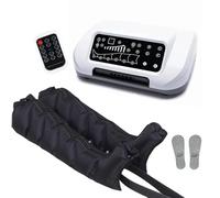 Botte Pressothérapie Lymphatique, Bottes de Pressothérapie pour Jambes avec 6 Modes de Compression, avec Capteur de Pression, Télécommande Sans Fil, Évacuation Automatique