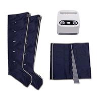 Botte PressothéRapie Lymphatique,Masseur De Compression d'air Électrique 6 Cavités for Circulation And Pain Relief, Pressothérapie Jambe Masseur (2 jambes + 1 taille)