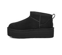 UGG Bottes de neige femme File Classic Ultra Mini Platform Daim-Nubuck Noir 38