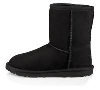 Botte UGG K Classic II ZZZ BELT - Noir, enfant mixte - hauteur 15 cm, peau de mouton double-face 31