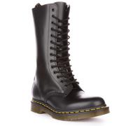 Botte Unisexe En Cuir Lisse Noir À Lacets Hauts Dr Martens 1914 Taille 3 - 7