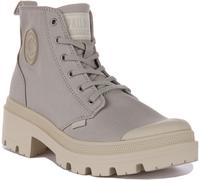 Botte Vegan Approuvée Palladium Pallabase Twill Zip Beige Femme UK 4 - 8