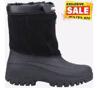 Botte Wellington Noire Cotswold Venture Junior D'Hiver Extérieure IMPERMÉABLE