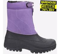 Botte Wellington Purple Cotswold Venture Junior D'Hiver Extérieure IMPERMÉABLE