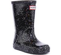 Botte Wellington Unisexe Glitter Pour Enfants Hunter Noire Taille UK 1-13