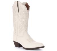 Botte Western Pour Femmes Ariat Heritage Toe Fit À Enfiler En Blanc UK 3 - 9