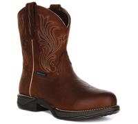 Botte Western Pour Femme Ariat Anthem À Bout Rond Courte En Brun EU 36-42