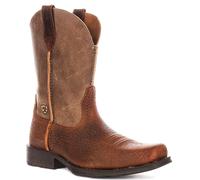 Botte Western Pour Homme Ariat Rambler À Bout Carré En Marron UK 7 - 12