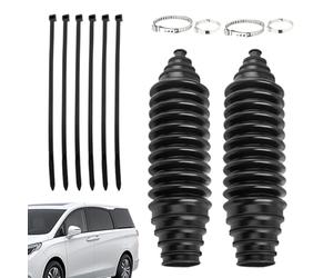 botteDe Crémaillère De Direction - Bottes De Biellette De Directio N, Souf Flet À Soufflet En Silicone Anti-poussière | Crémaillère Et Soufflet À Pignons - Support De Direction Résistant À L'usure, B