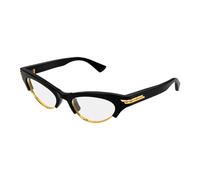 Bottega Veneta - Angle Cat Eye Lunettes de soleil - Femme - Accessoires - Noir - Taille: 52 MM
