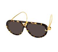 Bottega Veneta BV 1273S 005, Lunettes de soleil, Aviateur, Femme, Havana