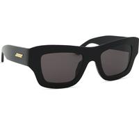Bottega Veneta Lunettes de soleil Femme BV1357S 001 Acétate Noir Gris Carré