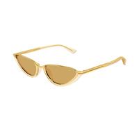 Bottega Veneta - Cat Eye Lunettes de soleil - unisex - Accessoires - Jaune - Taille: 56 MM