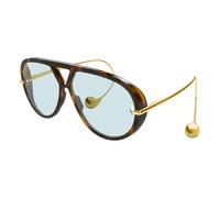 Bottega Veneta - Drop Aviator Lunettes de soleil - Femme - Accessoires - Brun - Taille: 63 MM