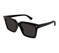 Bottega Veneta Femme BV1254S 001 Lunettes de soleil Acétate Noir Gris Carré