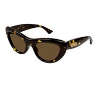 Bottega Veneta Femme BV1282S 002 Lunettes de soleil Acétate Havane Marron Cat Eye