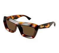 Bottega Veneta Femme Sunglass BV1283S - Couleur du Monture: Écaille, Couleur de Lentille: Brun
