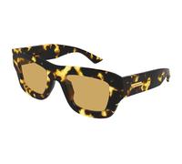 Bottega Veneta Femme Bottega Veneta BV1357S 003 Lunettes de soleil Acétate Havane Marron Carré