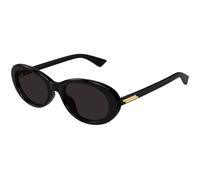 Bottega Veneta Femme Bottega Veneta BV1415SK 001 Lunettes de soleil Acétate Noir Gris Ronde