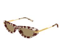 Bottega Veneta Femme BV1368S 003 Lunettes de soleil Acétate Havane Marron Ronde