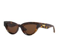 Bottega Veneta Femme Sunglass BV1249S - Couleur du Monture: Écaille, Couleur de Lentille: Brun