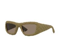 Bottega Veneta Femme Sunglass BV1303S - Couleur du Monture: Vert, Couleur de Lentille: Brun