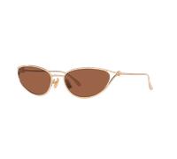 Bottega Veneta Femme Sunglass BV1330S - Couleur du Monture: Or, Couleur de Lentille: Brun