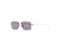 Bottega Veneta - Rectangle Lunettes de soleil - Homme - Accessoires - Jaune - Taille: 58 MM