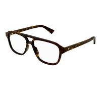 Bottega Veneta Homme Bottega Veneta BV1294O 002 Montures optiques Acétate Havane Transparent Pilote