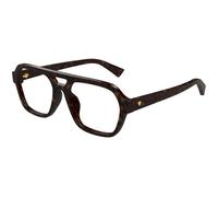 Bottega Veneta Homme Bottega Veneta BV1336OA 002 Montures optiques Acétate Havane Transparent Pilote