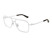 Bottega Veneta Homme Bottega Veneta BV1384O 002 Montures optiques Métal Argent Transparent Pilote