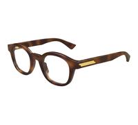 Bottega Veneta Homme Bottega Veneta BV1413O 005 Montures optiques Acétate La Havane Transparent Ronde