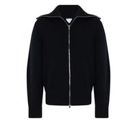 Bottega Veneta, Homme, Pulls, Bleu, Taille: L Cardigan zippé en laine et coton